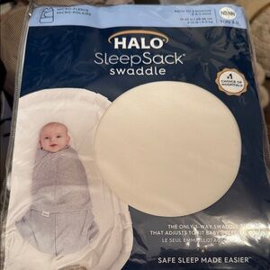 HALO SleepSack Swaddle in Navy and Cream